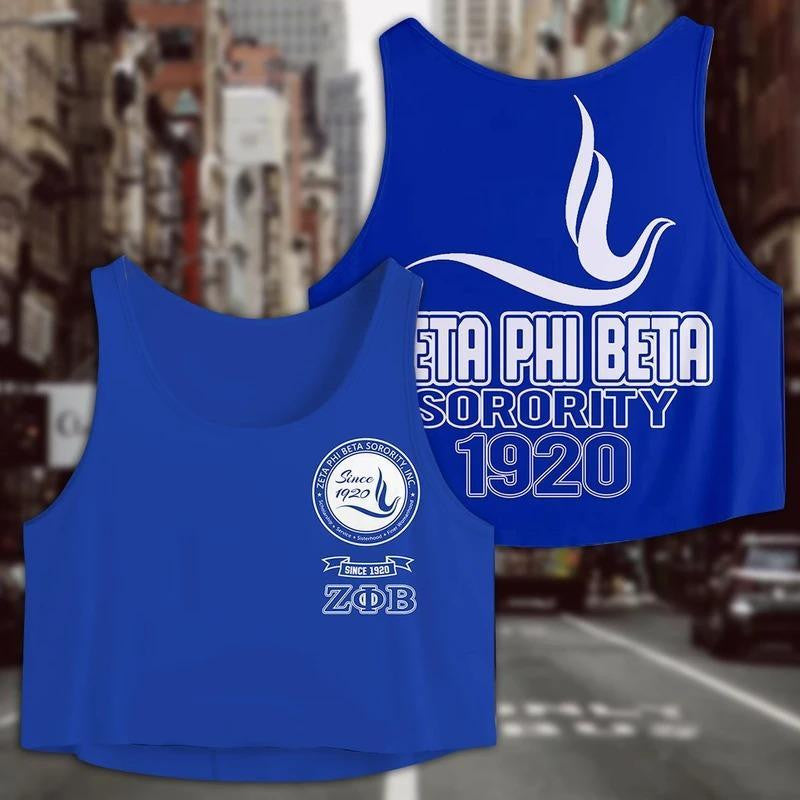 Sorority Tank Top – Zeta Phi Beta Sorority Croptop Tank Top