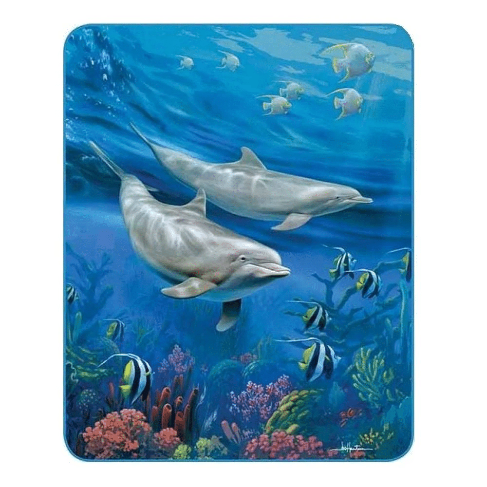 Dolphins Sherpa Fleece Blanket UO