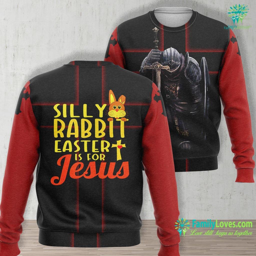 Jesus Wept Bible Verse Silly Rabbit Easter Is For Jesus Jesus Unisex Long Sleeve Sweatshirt All Over Print