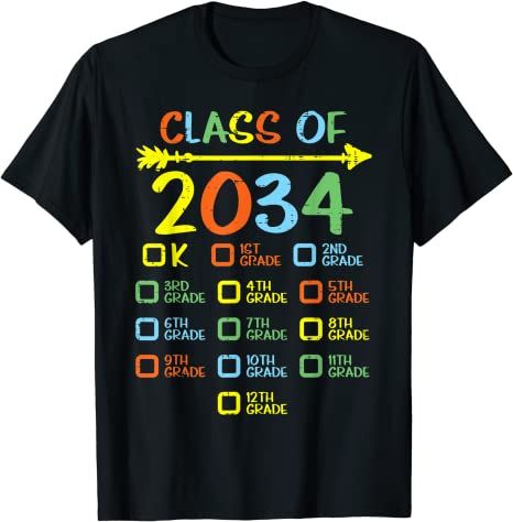 Back To School 2021 - Checklist Handprint Class Of 2034 Back To School ...