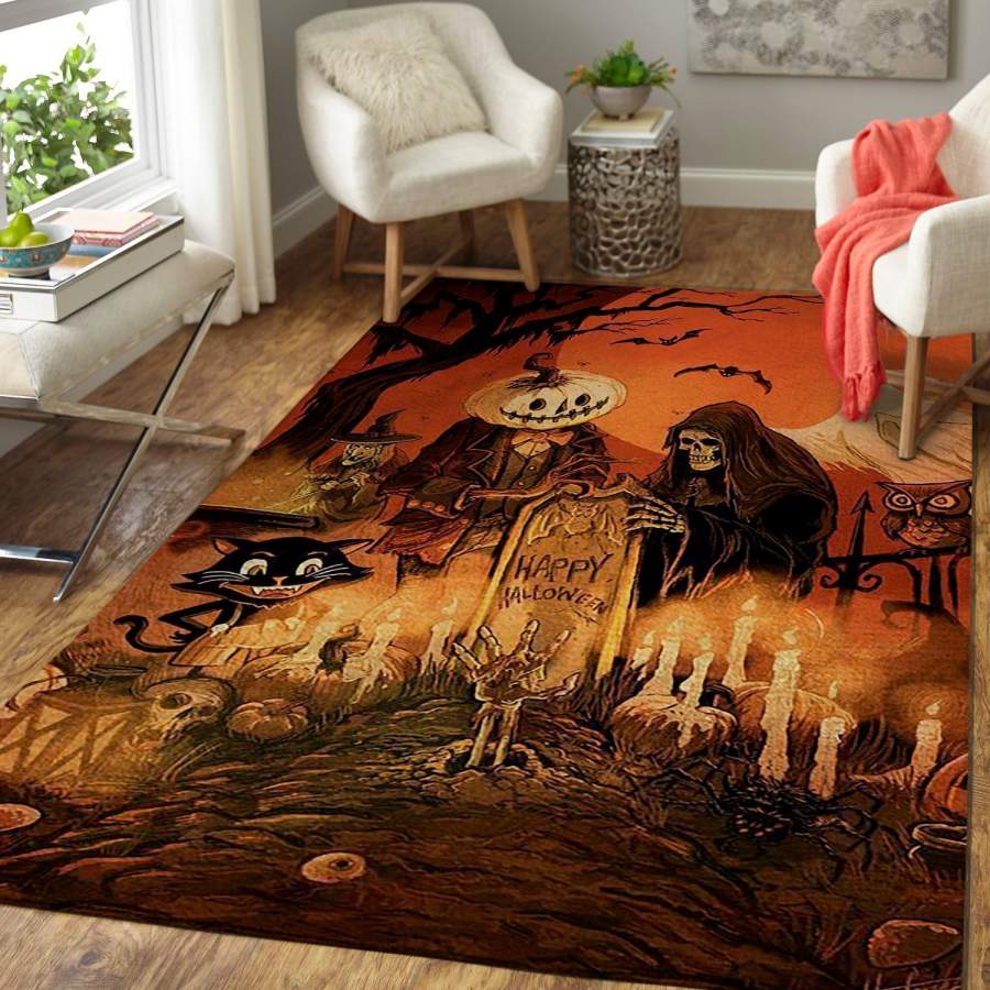 Happy Halloween HH190830 Area Rug Floor Decor