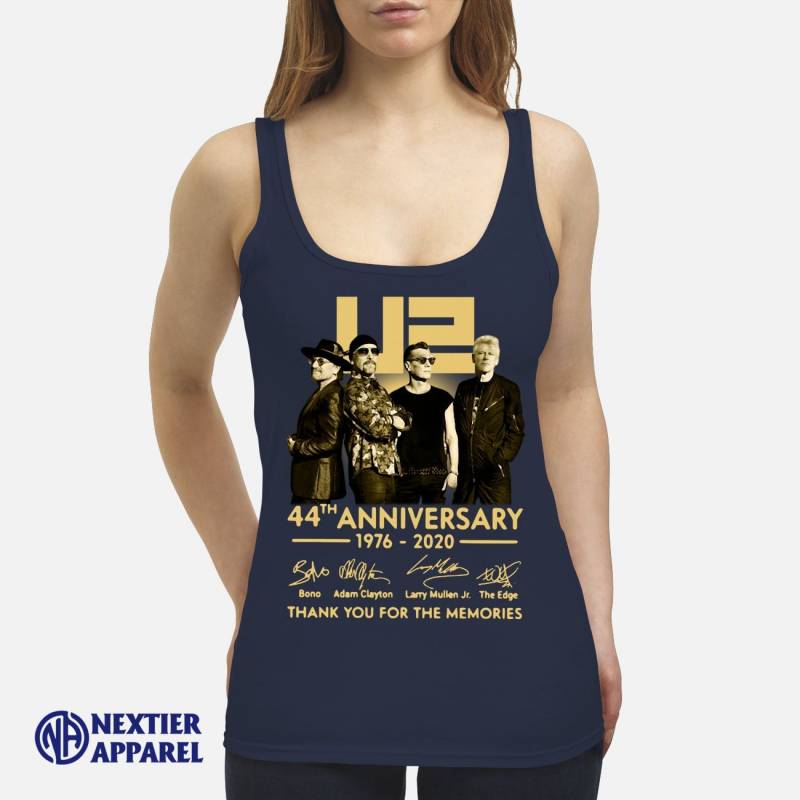 U2 44th Anniversary Thank You For The Memories Signatures Shirt Women’s Tank Top