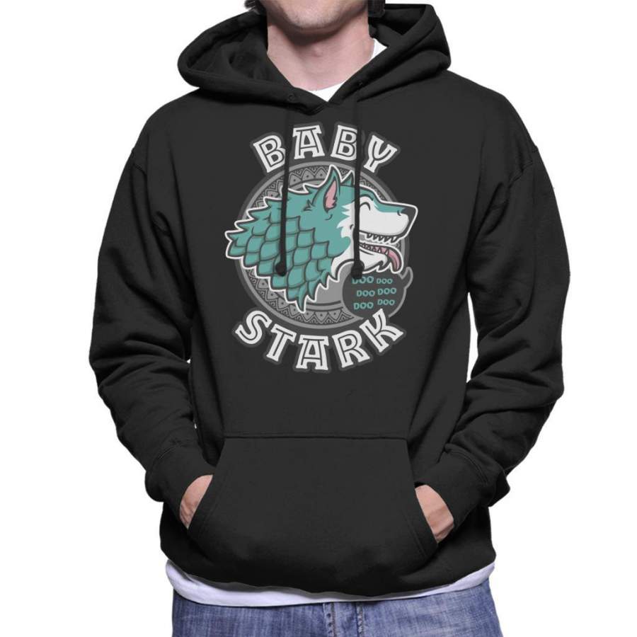 Baby Son Stark Baby Shark Family Game Of Thrones Men’s Hooded Sweatshirt