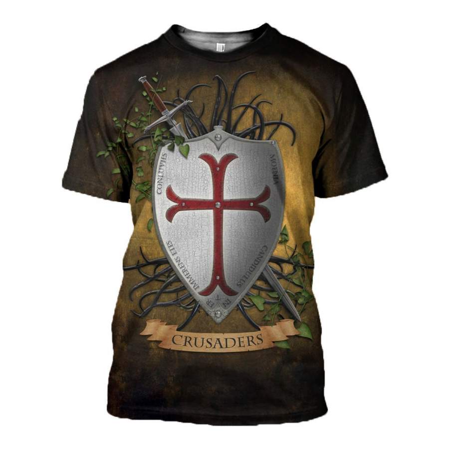 3D All Over Printed Knights Templar Shirts and Shorts