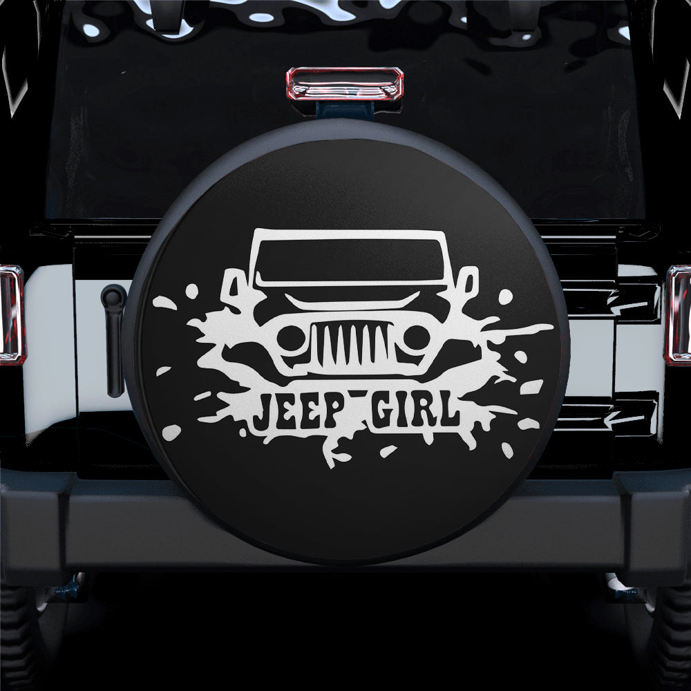 Jeep Girl Car Spare Tire Covers Gift For Campers