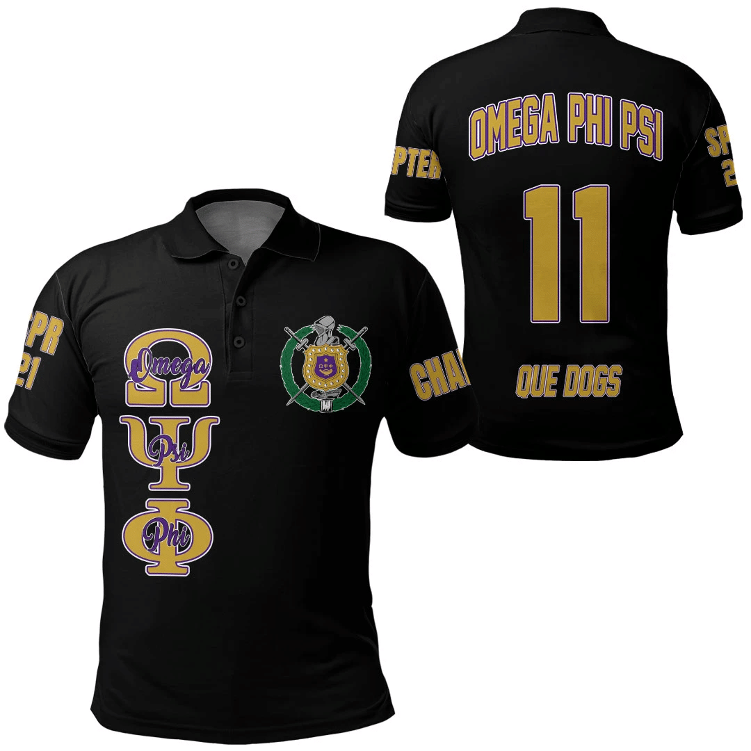 Fraternity Polo – Personalized Omega Psi Phi Polo Shirts