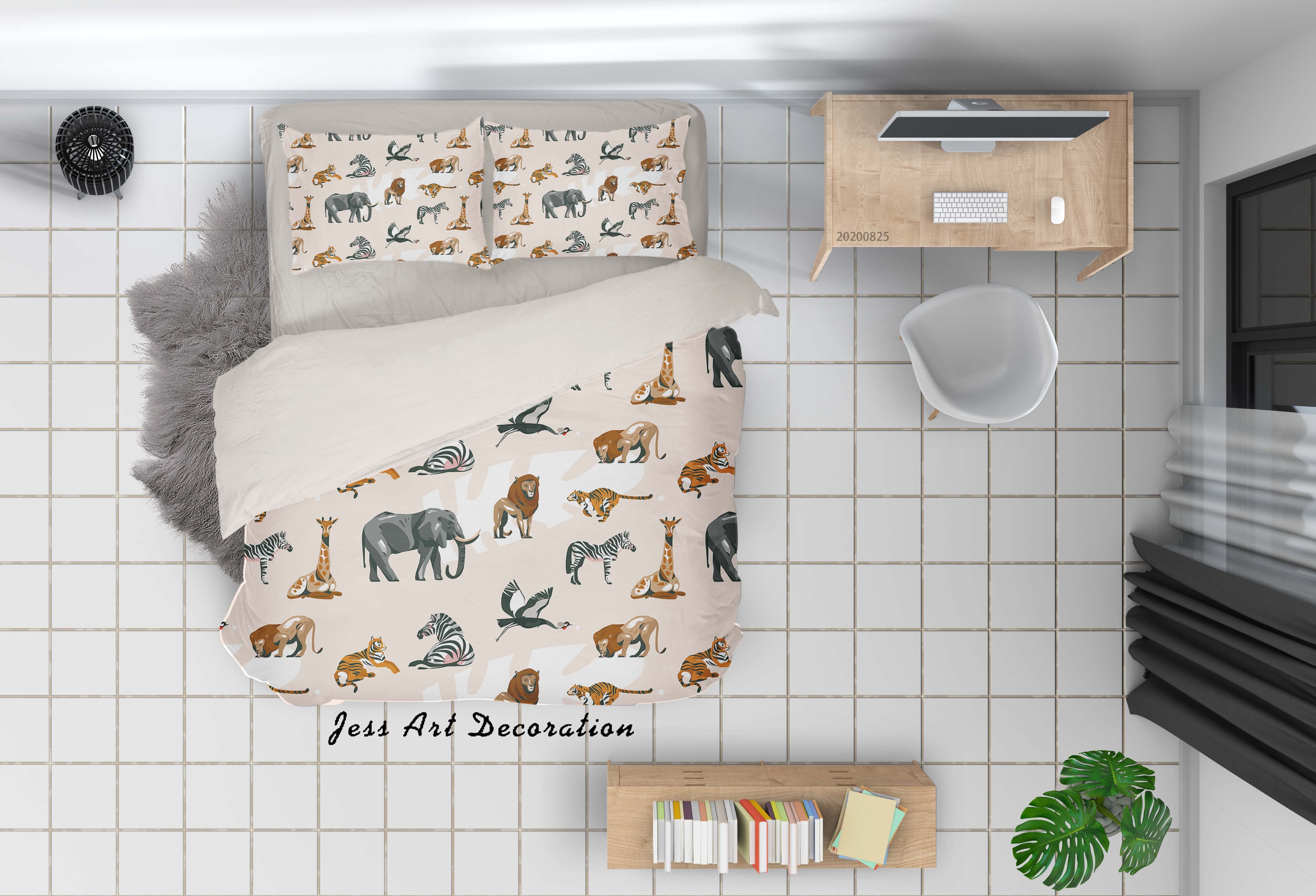 3D Animal Nature Pattern Quilt Cover Set Bedding Set Duvet Cover Pillowcases Wj 3326