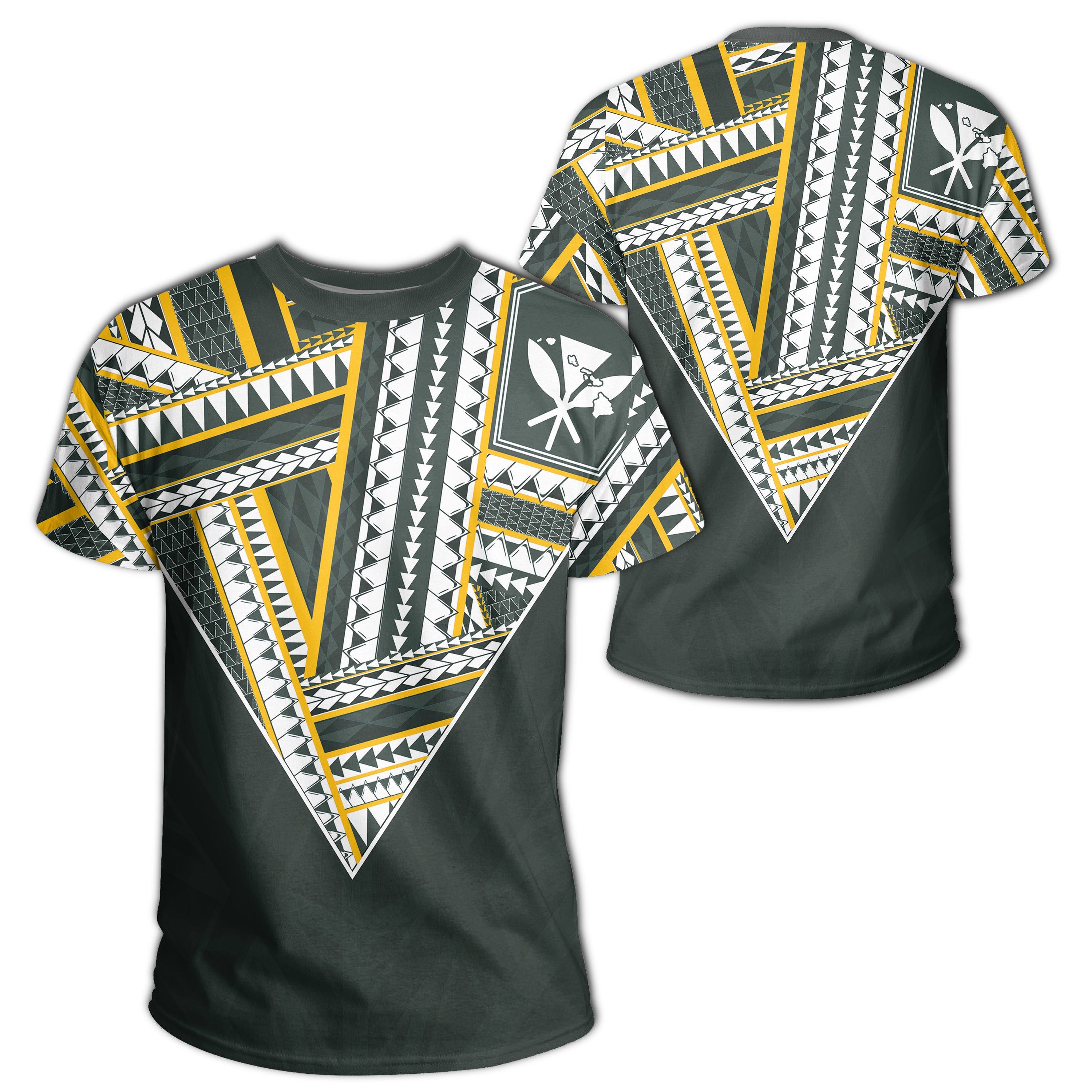 Hawaiian Football Jersey Style Green And Yellow Ah Ha84664