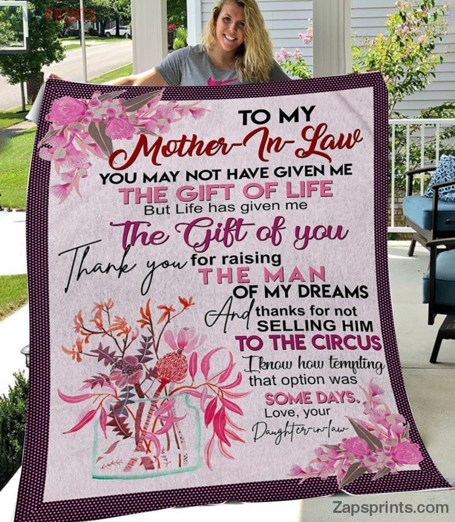 Gift For Mother-In-Law – To My Mother-In-Law – The Gift Of You – Blanket