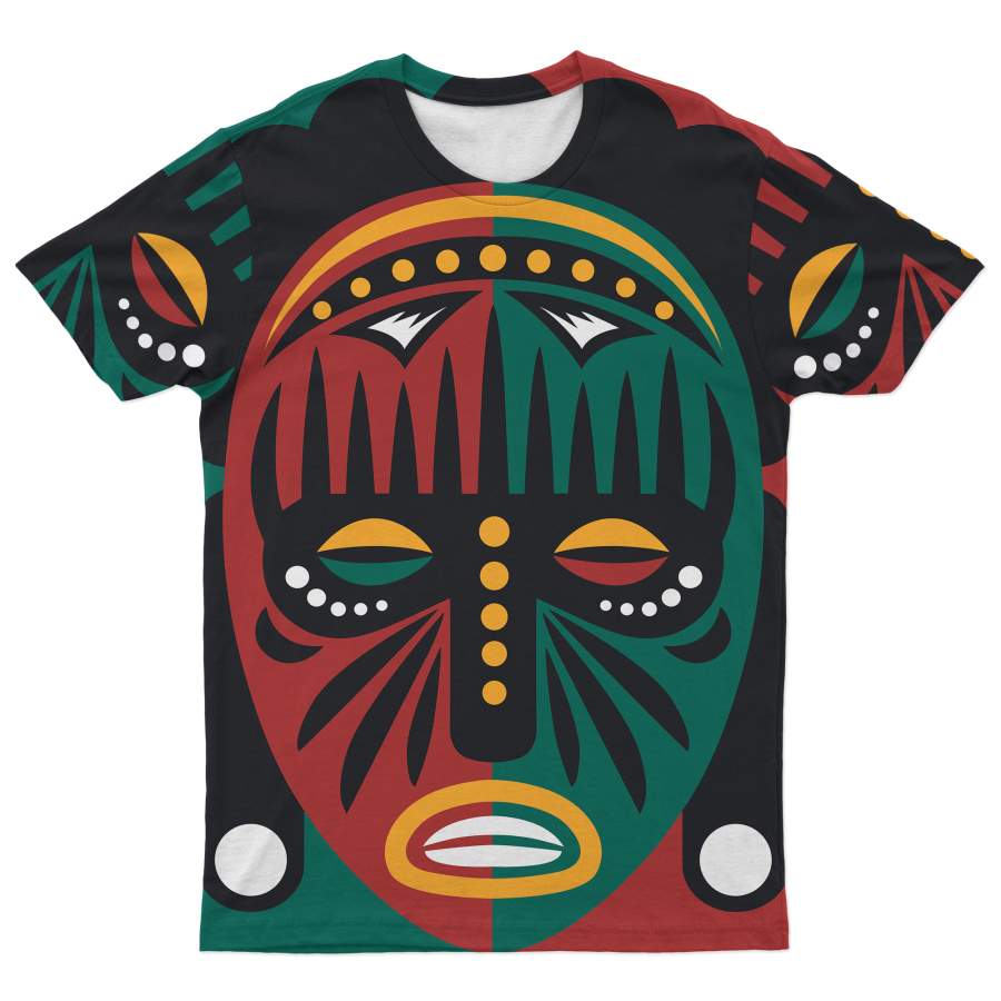 Africa Mask Art T-shirt 1