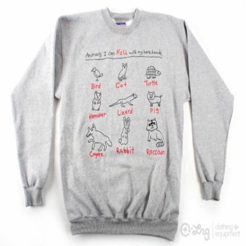 animal i can kill with my bare hands sweatshirt