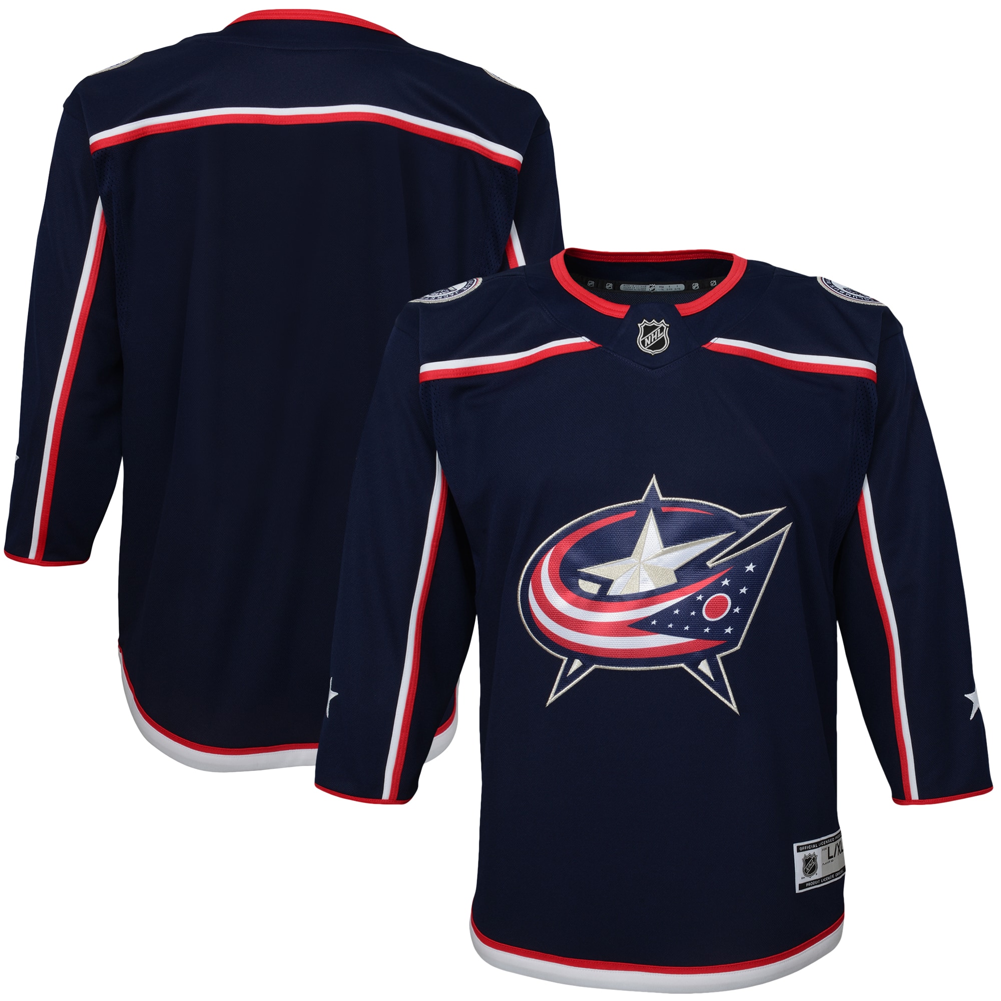 Columbus Blue Jackets Youth Home Premier Jersey – Navy