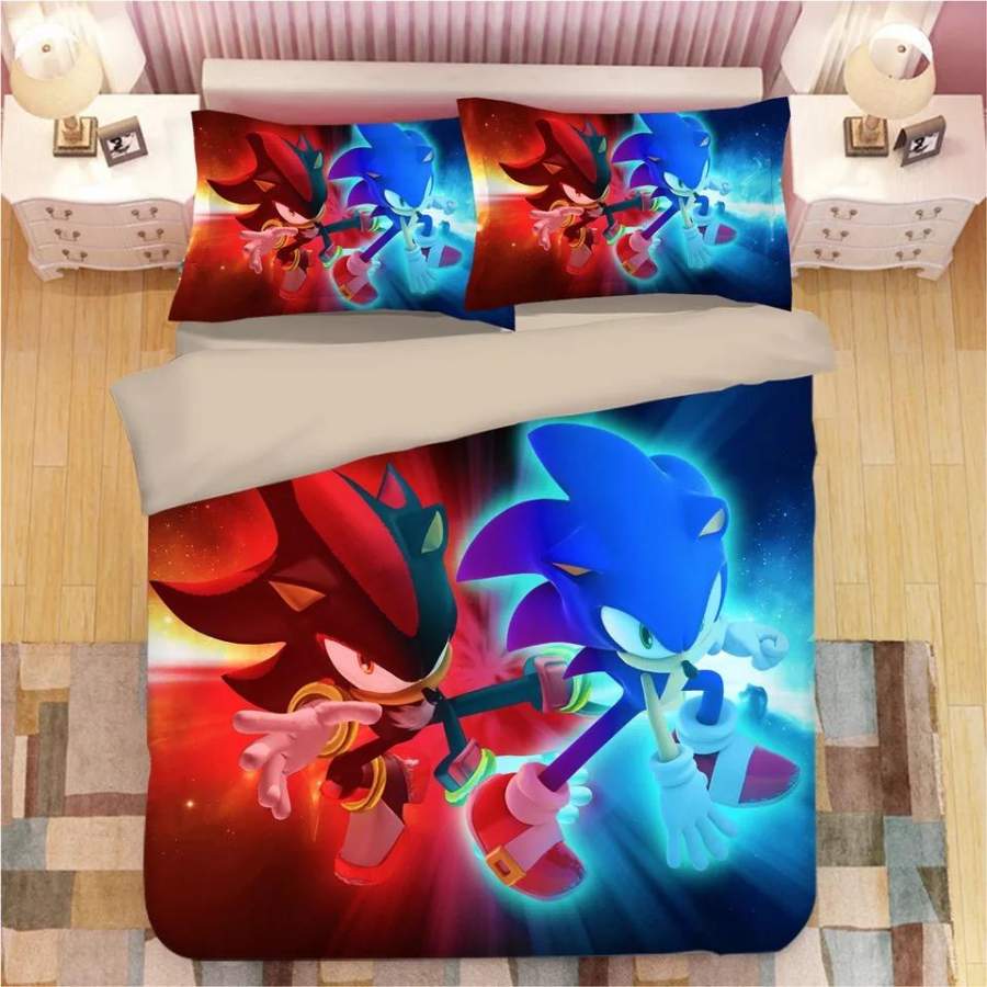 Sonic The Hedgehog #12 Duvet Cover Quilt Cover Pillowcase Bedding Set Bed Linen