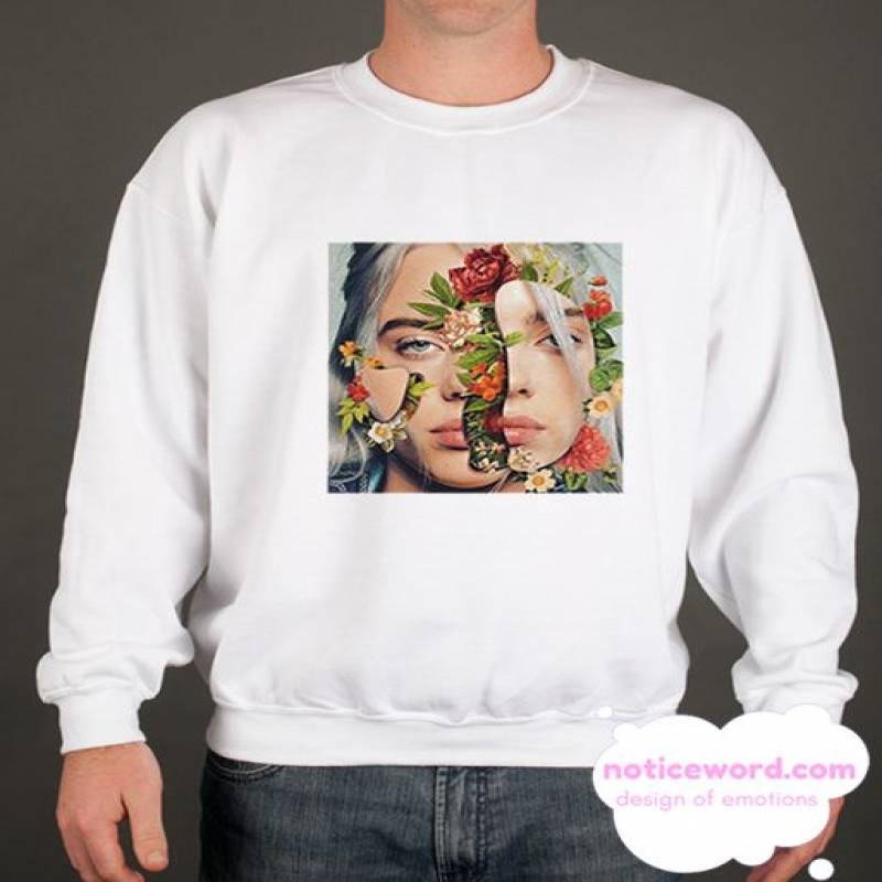 Billie Eilish Flower Aesthetic Printed Cool smooth Sweatshirt