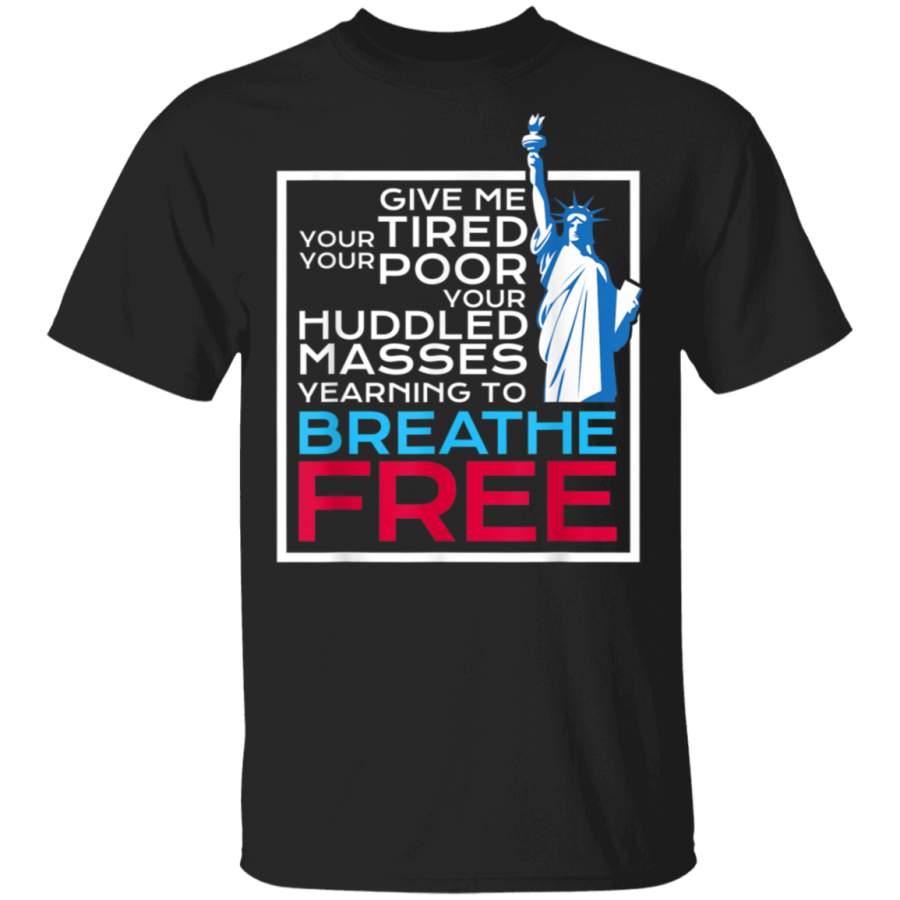 AntiICE Patriotic DACA Immigrant Statue of Liberty Tshirt