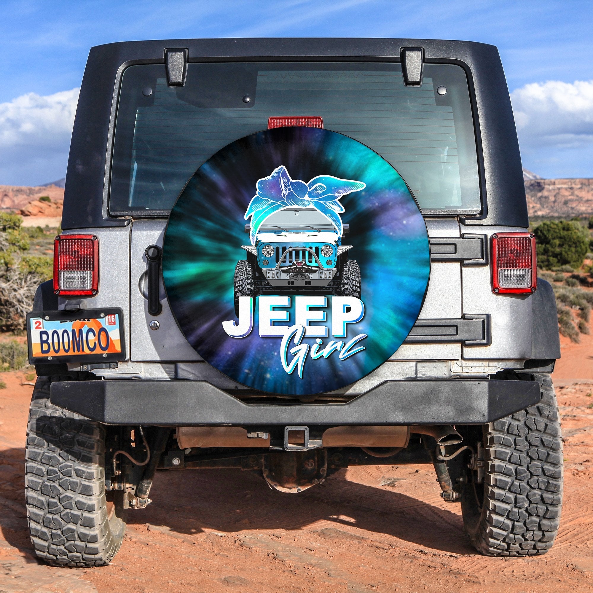 Jeep Girl Spare Tire Cover Colorful Style No.4 Lt6