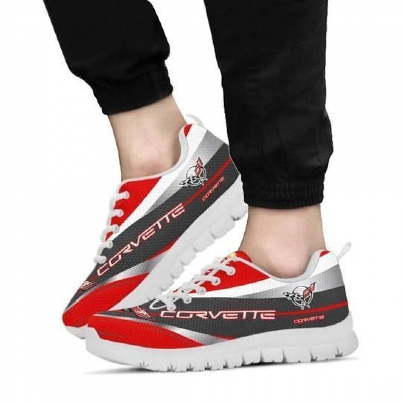 3D Printed Chevrolet Corvette NTA Sneakers For Men & Women Ver 7 (Red)