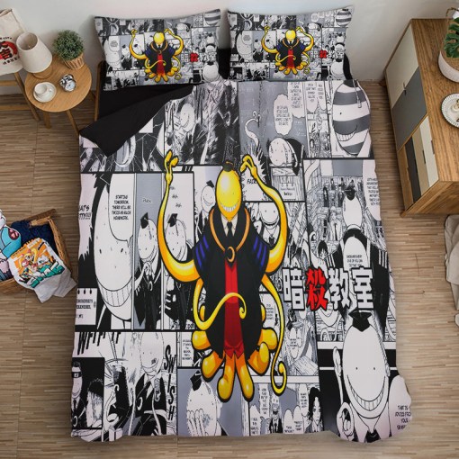 Assassination Classroom Korosensei 12 Duvet Cover Pillowcase Home Decor 3D Bedding Set