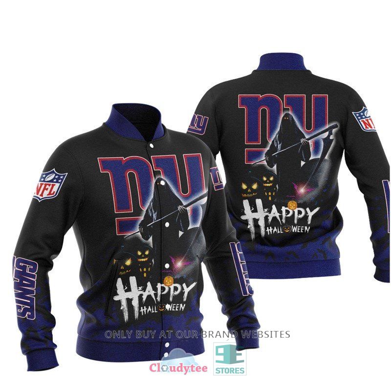 New York Giants Happy Halloween Baseball Jacket