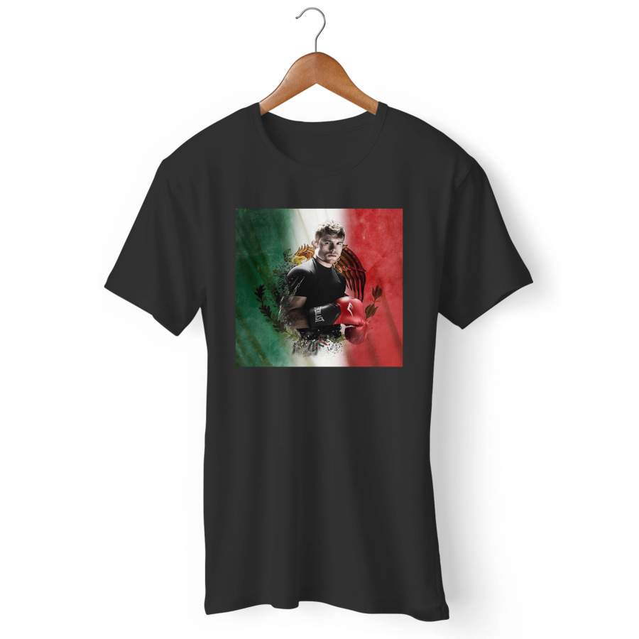 Canelo Alvarez With Flag Boxing Man’s T-Shirt