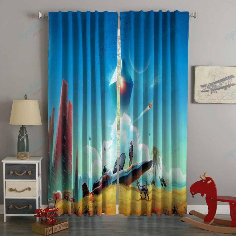 3D Printed No Man’s Sky Style Custom Living Room Curtains