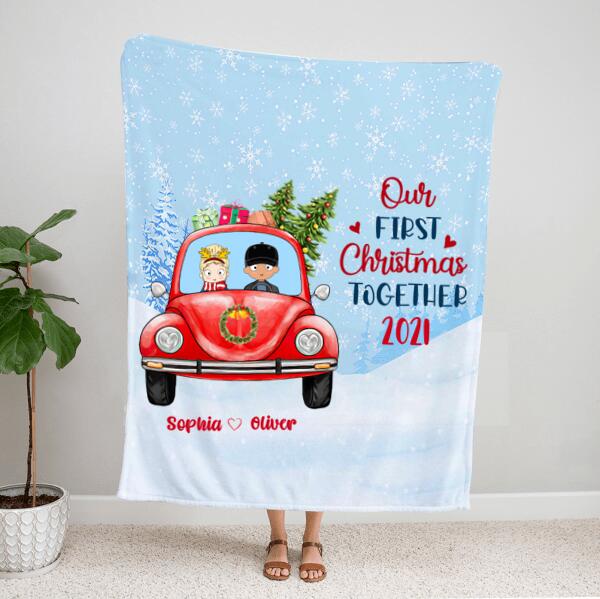 Personalized Throw Christmas Blankets – Anniversary Gifts For Couples – Christmas Gifts For Couples