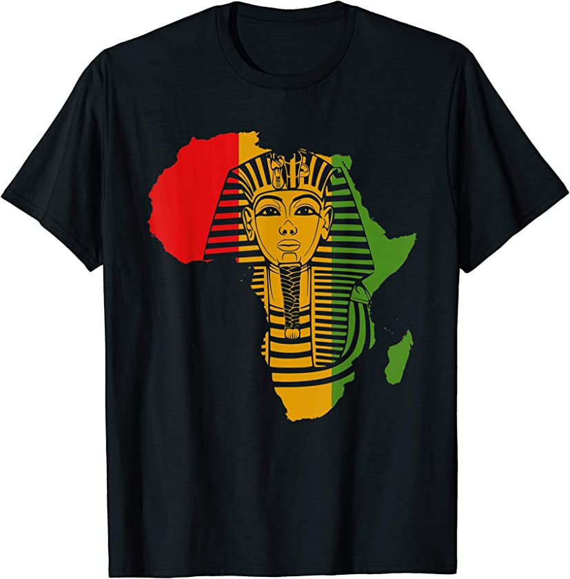 African Gift for Men Egyptian Pharaoh King Tut Dashiki T-Shirt