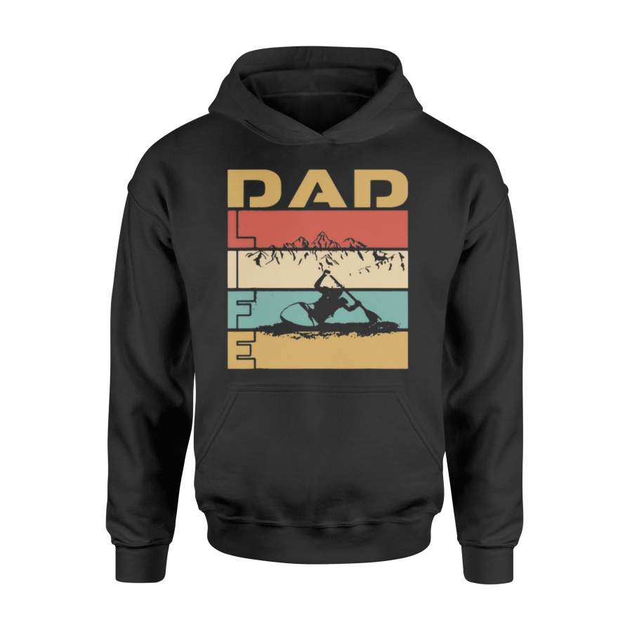 Vintage Best Dad Life Kayaking Adventure Sports Hoodie