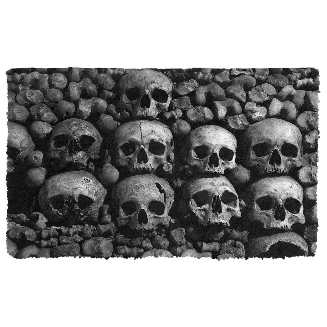 Alohazing 3D Skulls Doormat