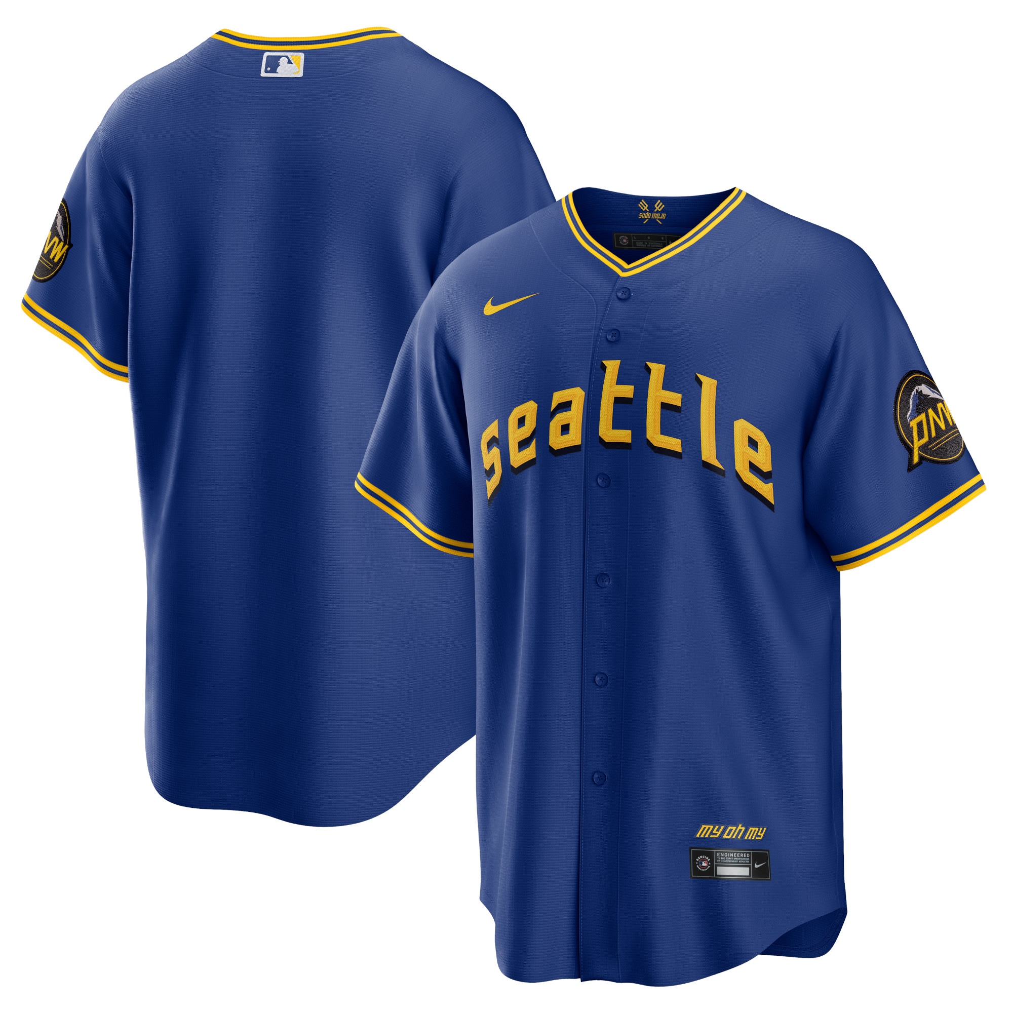 Men’s Seattle Mariners  Royal 2023 City Connect Jersey