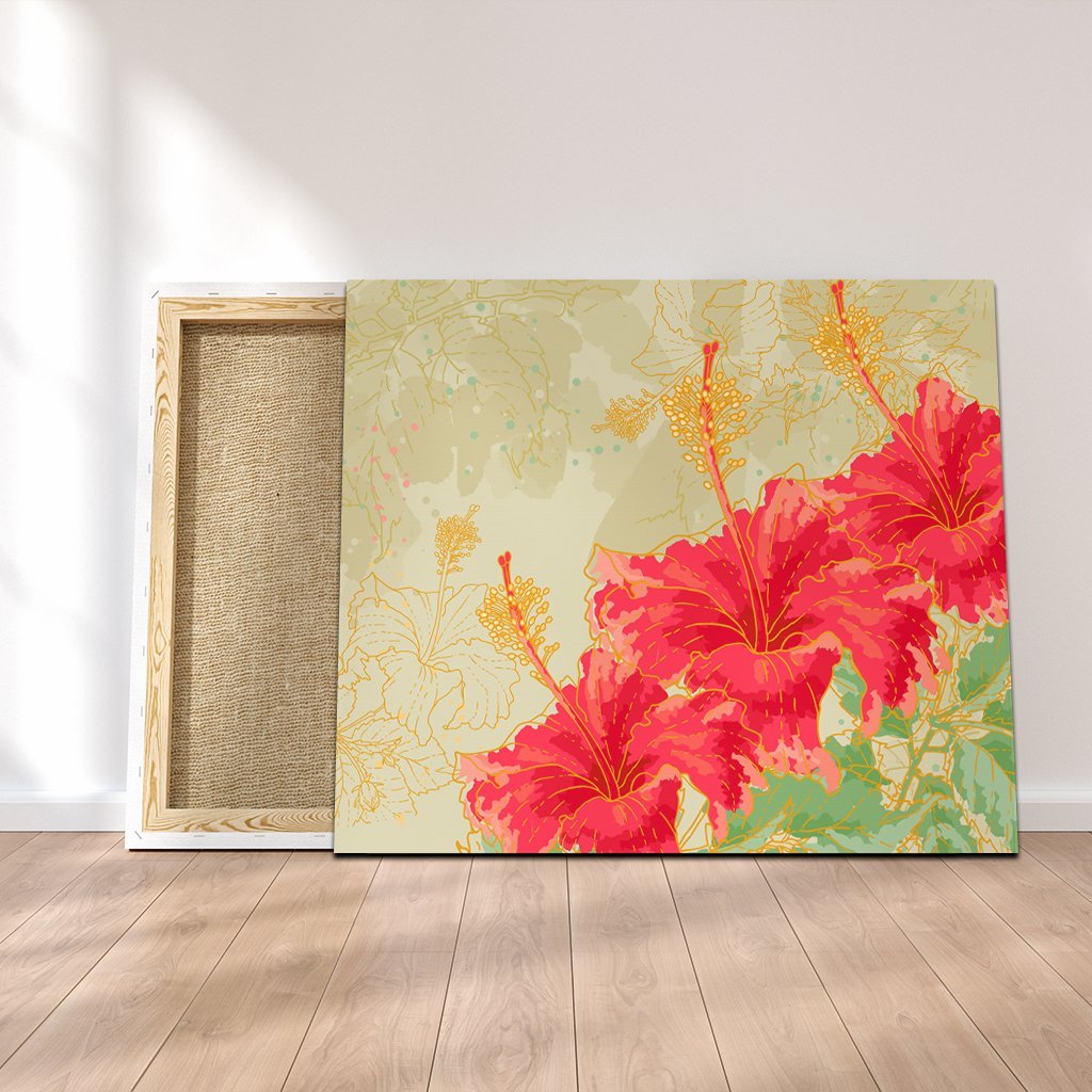 Hawaii Flower Hibiscus Canvas – AH – J4C