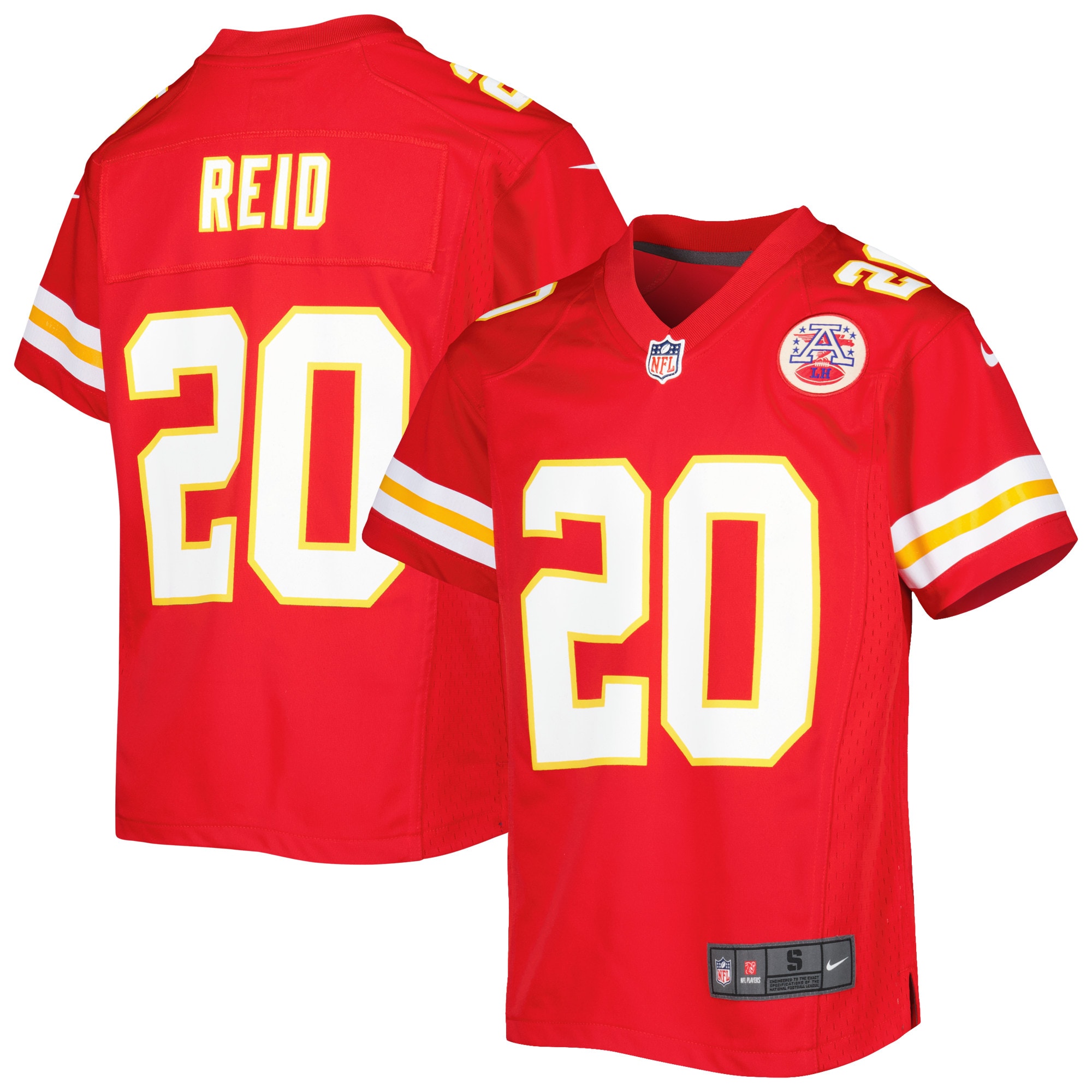 Youth Kansas City Chiefs Justin Reid Red Game Jersey