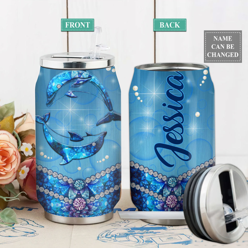 Dolphin Jewelry Style Personalized – Soda Can Tumbler