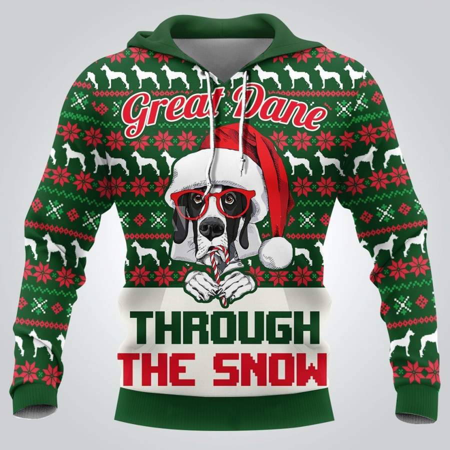 Great Dane Christmas 3D Full Printing Hoodie Limited Edition