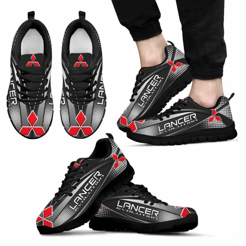 3D Printed Mitsubishi Lancer Evolution LPH Sneakers Ver 2 For Men & Women (Black)