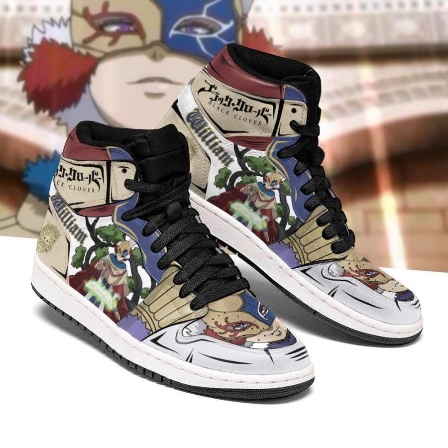 Golden Dawn William Vangeance Sneakers High Top Black Clover Anime Shoes