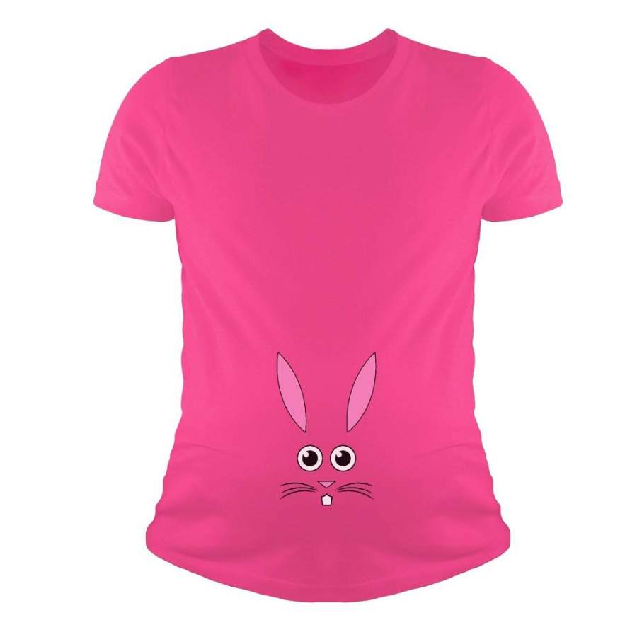 Cute Little Easter Bunny Face Maternity Shirt