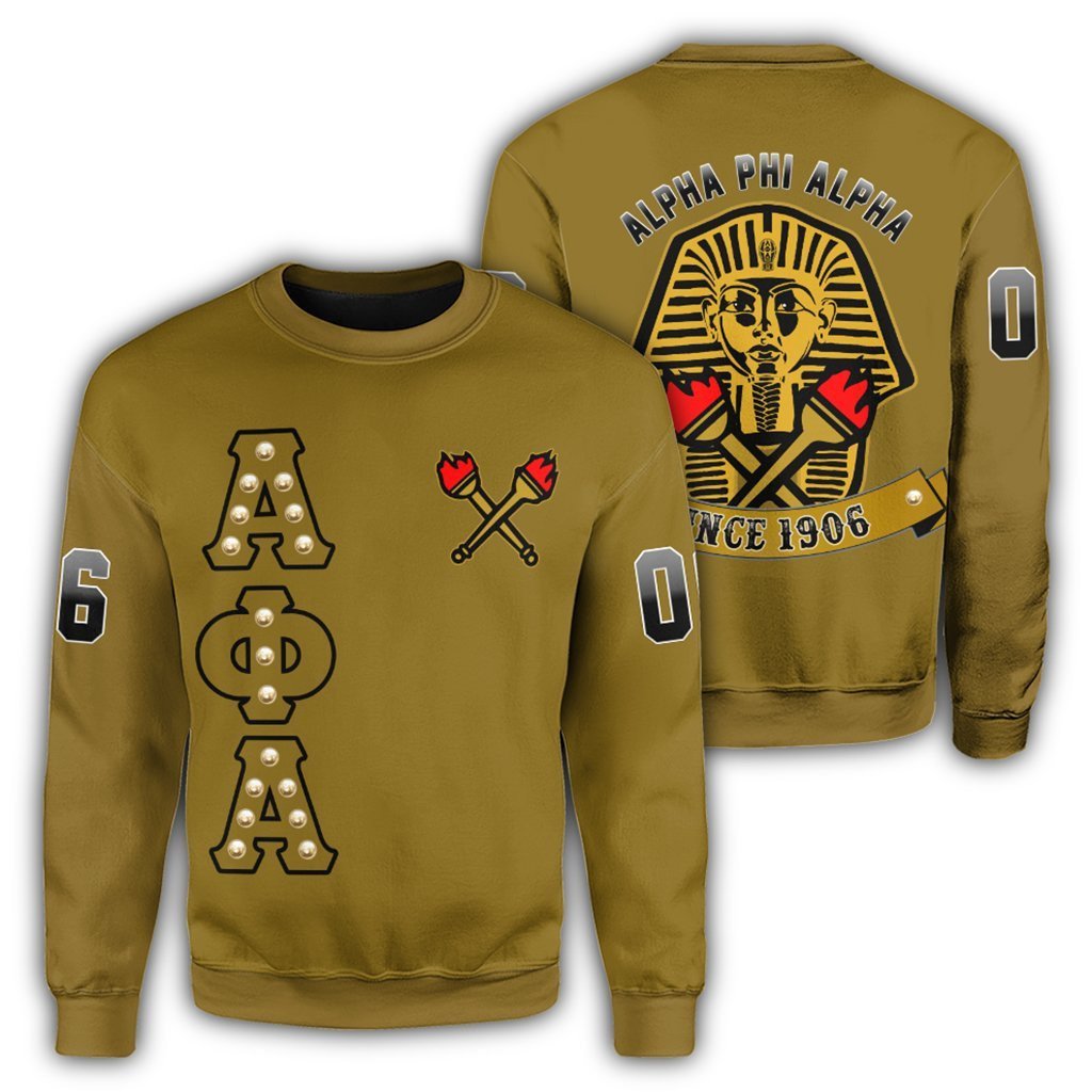 Fraternity Sweatshirt – Alpha Phi Alpha Crystal Yellow Sweatshirt