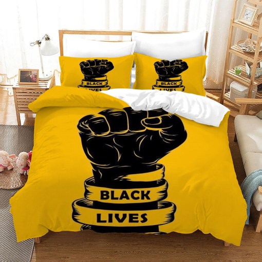 Black Lives Matter 15 Duvet Cover Pillowcase Home Decor 3D Bedding Set 7