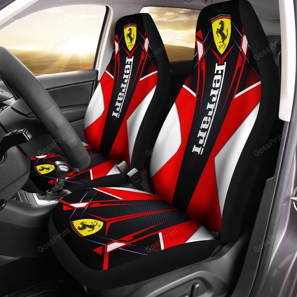 Ferrari Car Seat Cover  Ver 10 (Set Of 2)