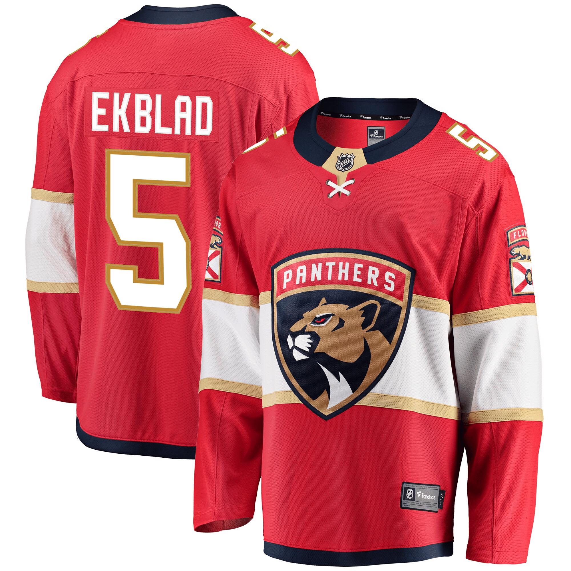 Aaron Ekblad Florida Panthers Breakaway Player Jersey – Red Jersey