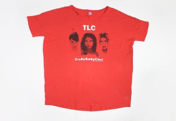 2000S Tlc Shirt American Girl Band Shirt Hip Hop Rhythm And Blues Soul Funk Ladies Oversized Shirt