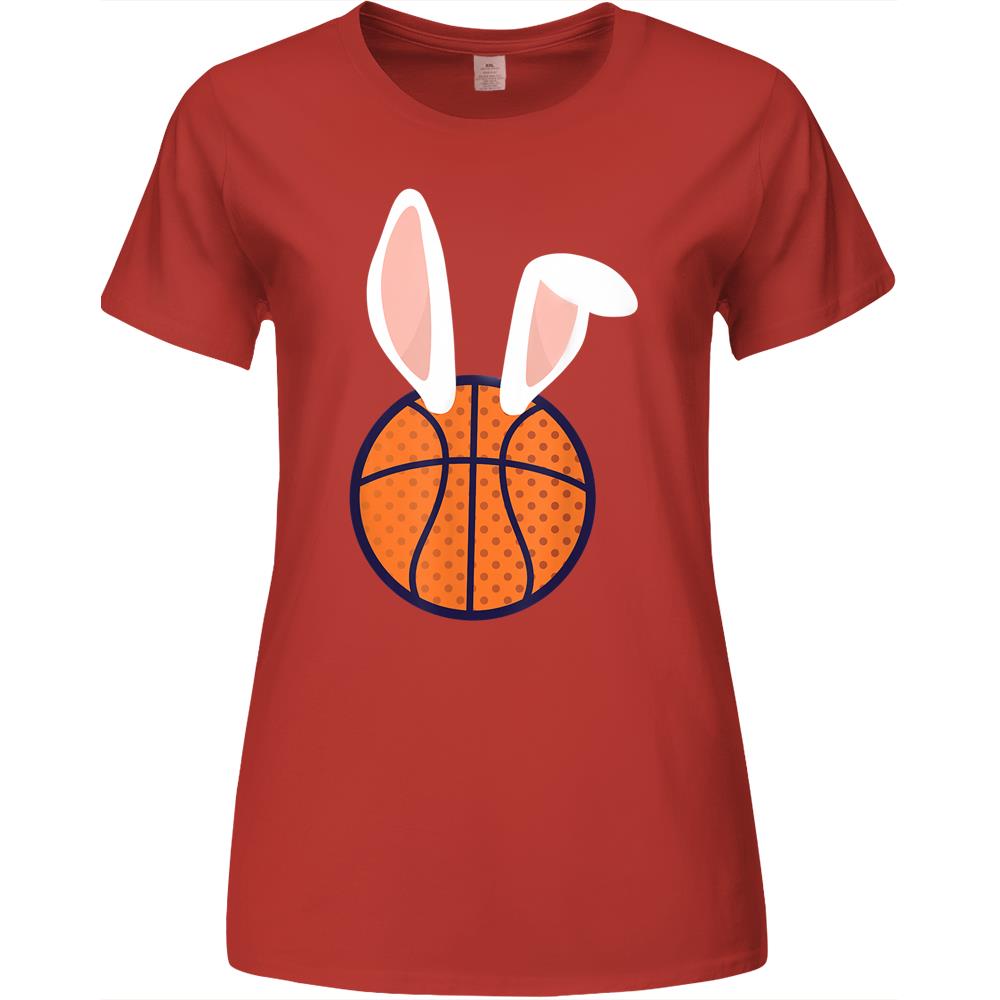 Basketball Easter Rabbit Bunny Premium Womens Tshirts