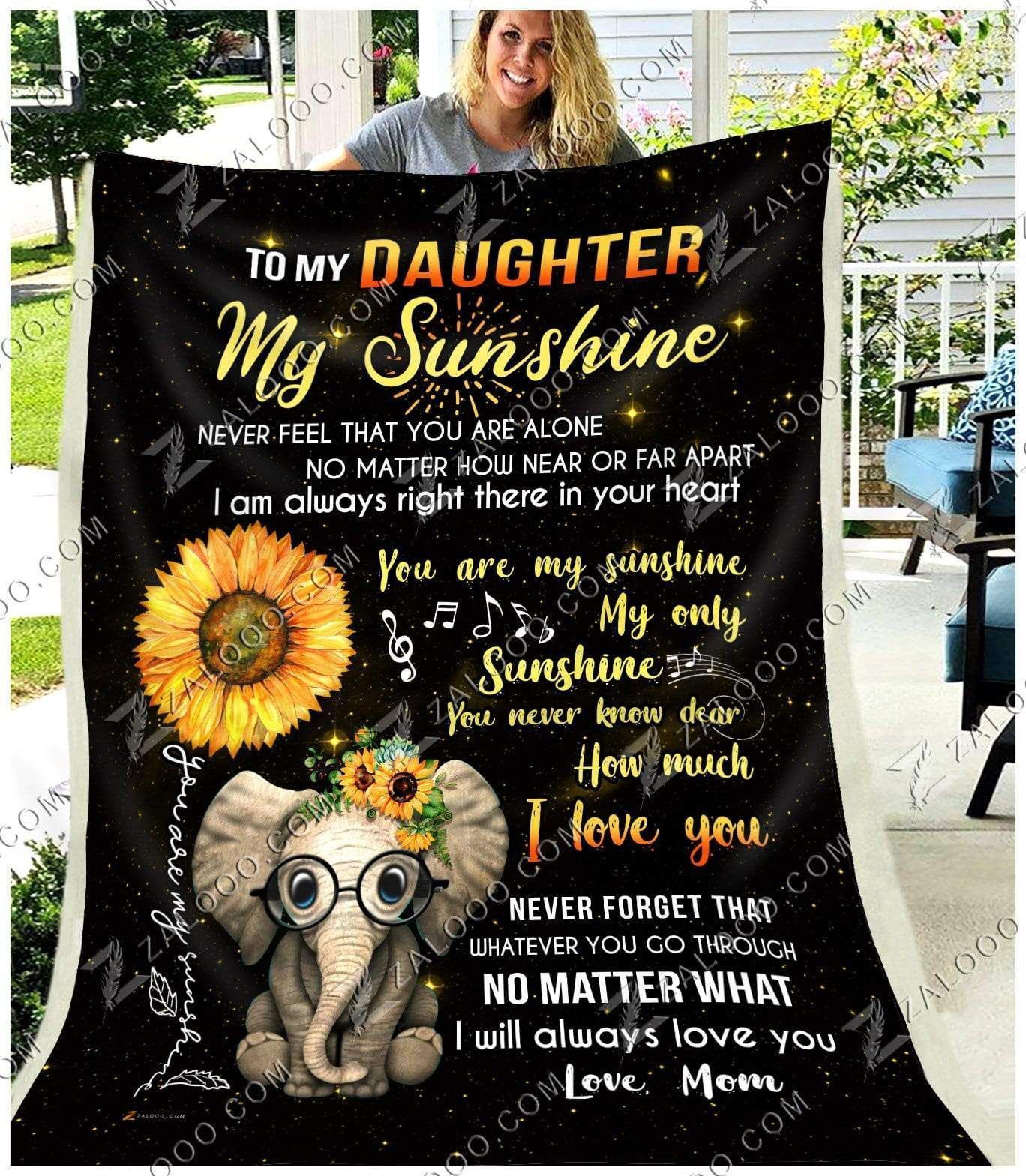 Blanket – Elephant – Daughter (Mom) – My Only Sunshine