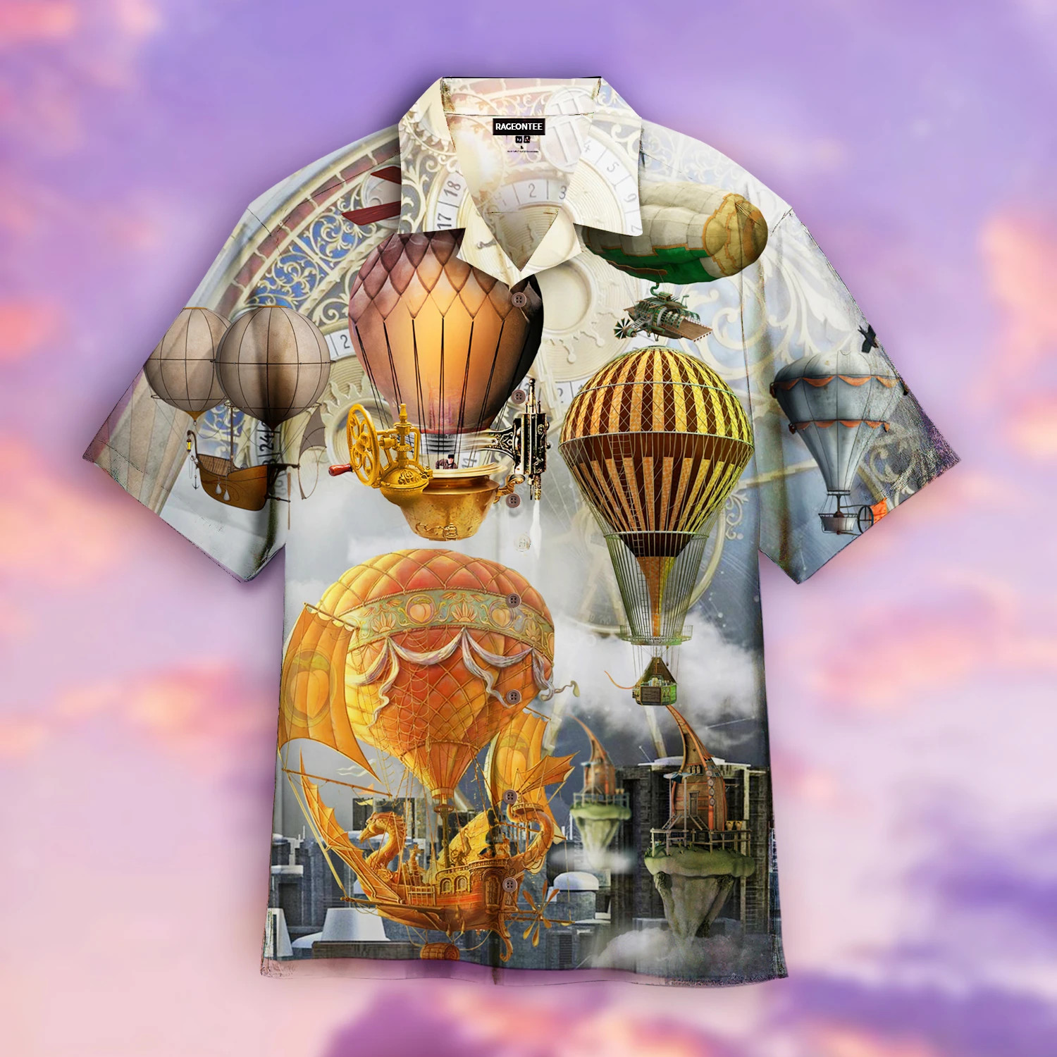 Fly High Far With Air Balloon Steampunk Hawaii Shirt Unisex Adult Ha77751