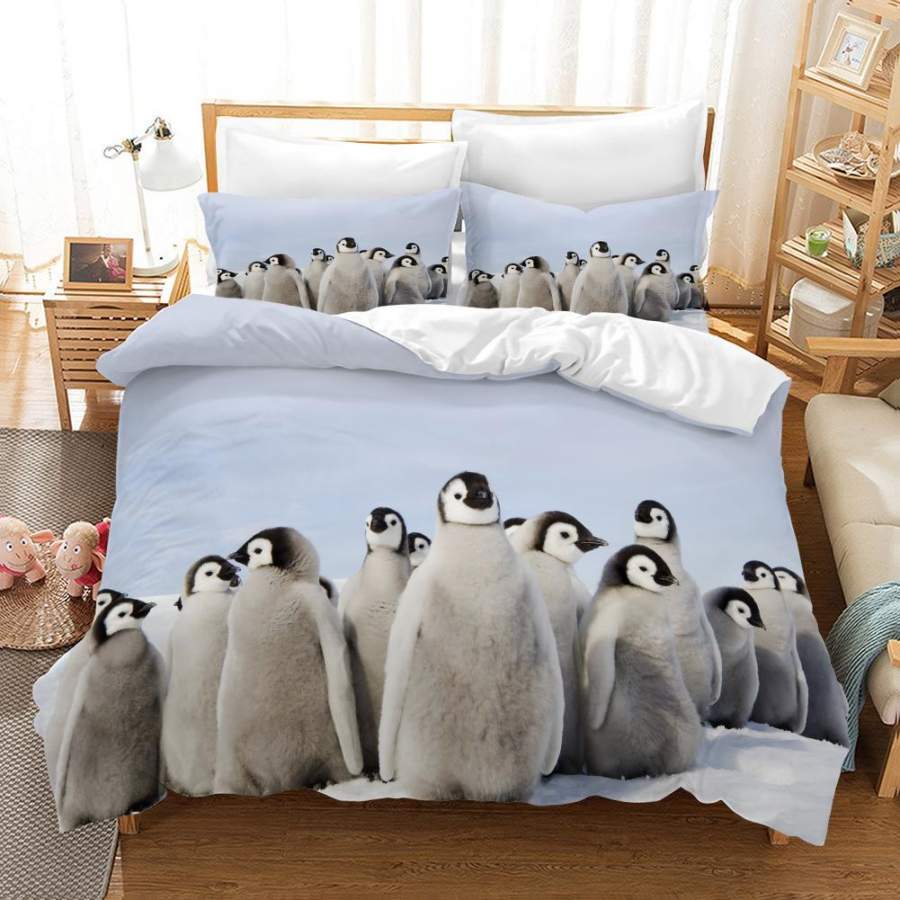 3D Polar Penguin Quilt Cover Set Bedding Set Pillowcases 108