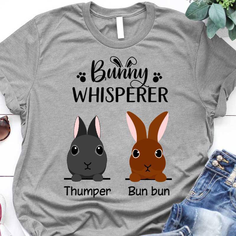 The Bunny Whisperer Personalized Unisex T-Shirt Hoodie S-5Xl