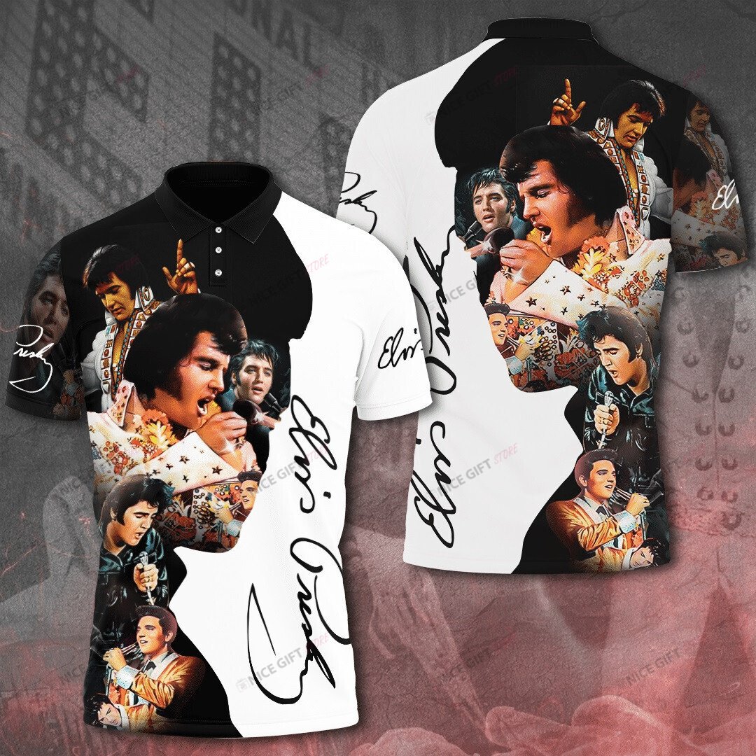 Elvis Presley Polo Shirt 3D 3Ps-J0G2