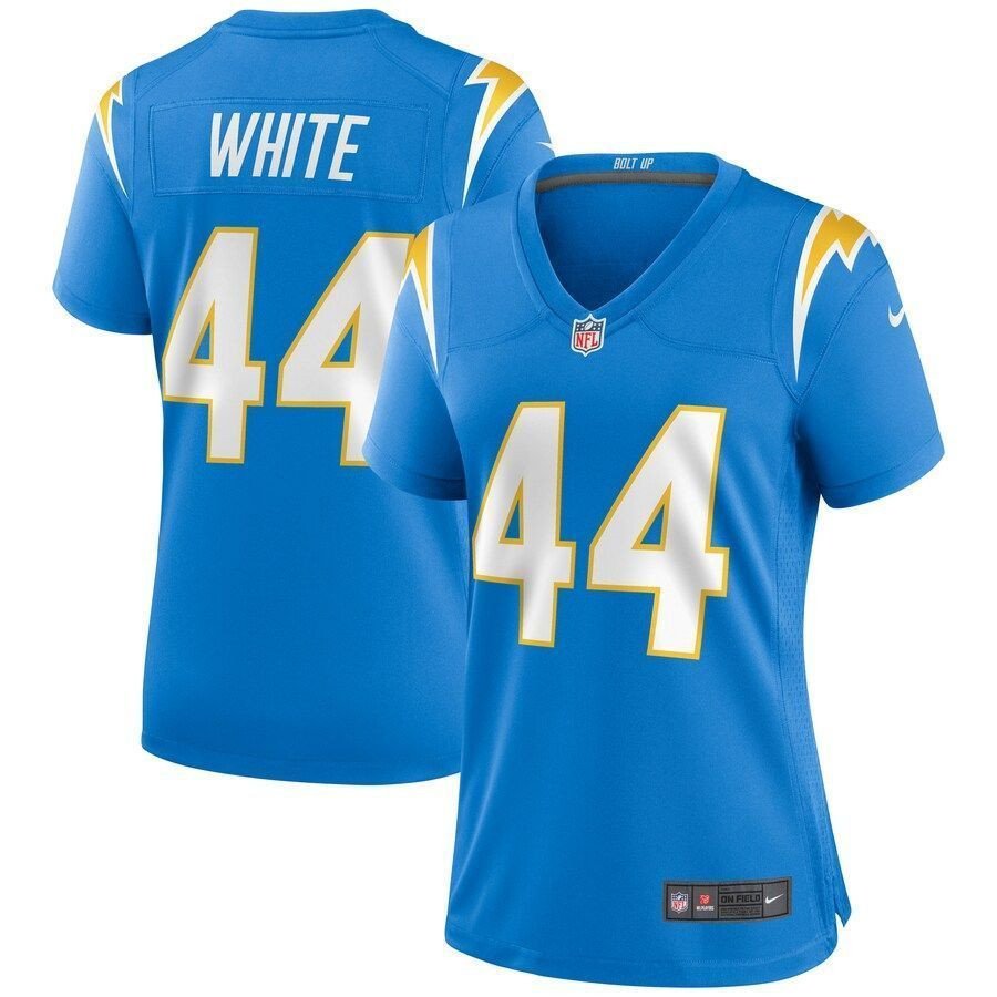 Womens Los Angeles Chargers Kyzir White Powder Blue Game Jersey