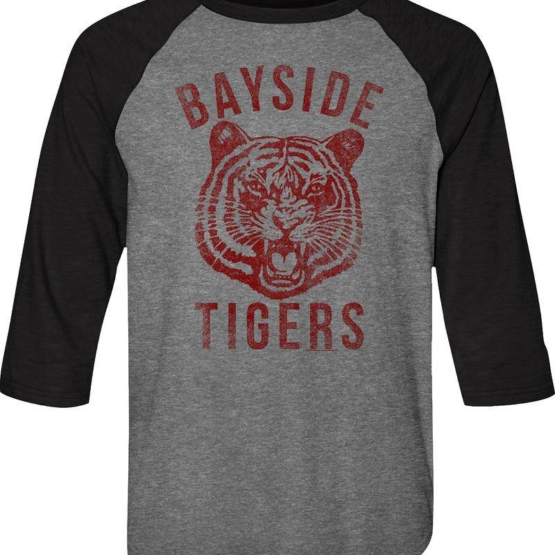 Bayside Tigers Saved By The Bell Raglan Baseball Shirt